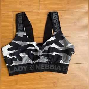 Camouflage sports bra top